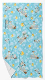 Brown White Wirehair Jack Russell Terrier Bath Towel Large Oversized Plush Fitness Body Towel, Ultra Soft Absorbent Quick Drying, 42"L x 24"W