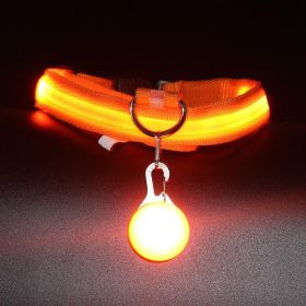 Luminous Fashion Dog Collar: The Ultimate Pet Accessory For Style And Safety! (Color: Orange, size: XS)