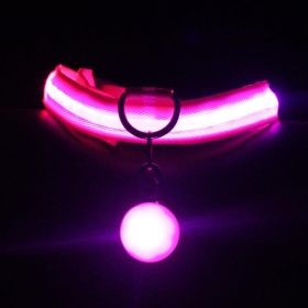 Luminous Fashion Dog Collar: The Ultimate Pet Accessory For Style And Safety! (Color: Pink, size: XS)