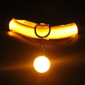 Luminous Fashion Dog Collar: The Ultimate Pet Accessory For Style And Safety! (Color: Yellow, size: XS)