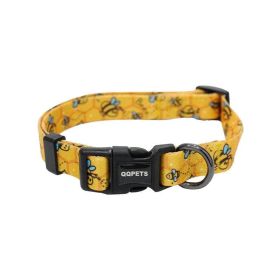 Pet Pals Geometric Bee Pattern Dog Collars - Stylish And Durable Pet Accessories For Small And Medium Dogs (Style: Little Bee, size: L)