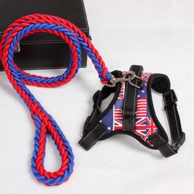 Ultimate Comfort Dog Harness (Color: Red Blue, size: XS)