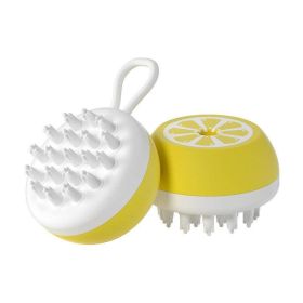 Luxury Pet Pampering Duo - Silicone Spa Massage Comb And Grooming Tool For Dogs And Cats (Color: Yellow, Style: 3D Massage Head)