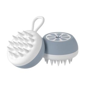 Luxury Pet Pampering Duo - Silicone Spa Massage Comb And Grooming Tool For Dogs And Cats (Color: Grey, Style: Massage Head)