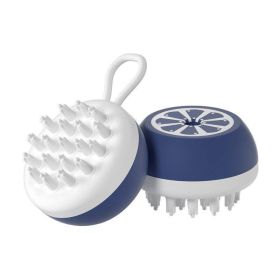 Luxury Pet Pampering Duo - Silicone Spa Massage Comb And Grooming Tool For Dogs And Cats (Color: Navy Blue, Style: 3D Massage Head)