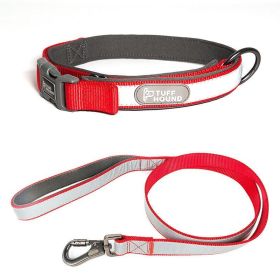 Reflective Full Neck Traction Set For Stylish Dogs (Color: Red, size: XS)